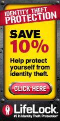 LifeLock - #1 in Identity Theft Protection | SAVE 10% | Help protect yourself from identity theft. | CLICK HERE