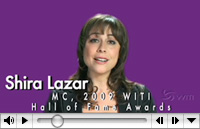 Shira Lazar, Host of NBC's 1st Look, to MC WITI's 2009 Hall of Fame Awards