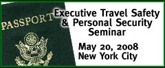 Executive Travel Safety & Personal Security Seminar