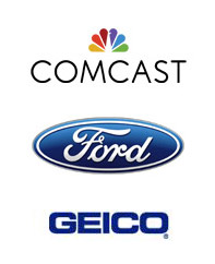 Comcast, Ford, GEICO